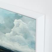 "Late in the Day" - Art Print in Slate Blue by Mya Bessette - Frame Close-up