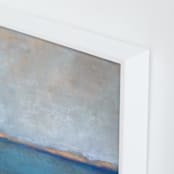 "Linen Coast" - Art Print in Soft Sea by Julia Contacessi - Frame Close-up