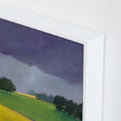 "Distant Light" - Art Print in Storm Purple by Stephanie Goos Johnson - Frame Close-up
