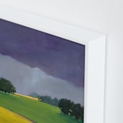 "Distant Light" - Art Print in Storm Purple by Stephanie Goos Johnson - Frame Close-up