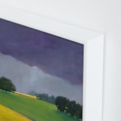 "Distant Light" - Art Print in Storm Purple by Stephanie Goos Johnson - Frame Close-up