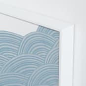 "Geometric Tides" - Art Print in Powder Blue by King Richard IX - Frame Close-up