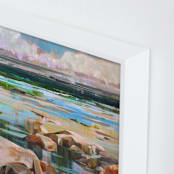 "Turning Tides" - Art Print in Multi by Jess Franks - Frame Close-up