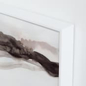 "Softly Layered" - Art Print in Matterhorn by Melanie Severin - Frame Close-up