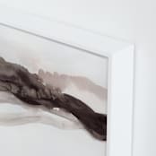 "Softly Layered" - Art Print in Matterhorn by Melanie Severin - Frame Close-up