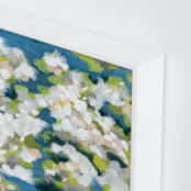 "Verdant" - Art Print in Ocean Blue by Denise Wong - Frame Close-up