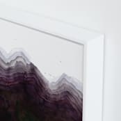 "The Mountain Side" - Art Print in Shades of Black by Kelsey McNatt - Frame Close-up