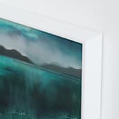"Ice Lands" - Art Print in Ice Land Green by AlisonJerry - Frame Close-up