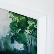 "Homeland" - Art Print in Forest Green by Brittany Fan - Frame Close-up