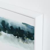 "Night Falling" - Art Print in Lagoon by Lindsay Megahed - Frame Close-up