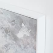 "Melody in White" - Art Print in white grey by Teodora Guererra - Frame Close-up