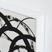 "Mountain Shadows No. 2" - Art Print in Shadow Black by Christina Flowers - Frame Close-up