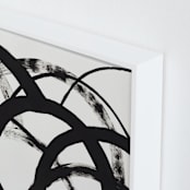 "Mountain Shadows No. 2" - Art Print in Shadow Black by Christina Flowers - Frame Close-up