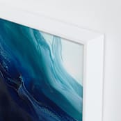 "Caribbean Silk" - Art Print in caribbean blue/teal by Teodora Guererra - Frame Close-up
