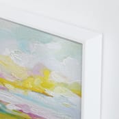 "Land of Plenty" - Art Print in Yellow by Emily Jeffords - Frame Close-up