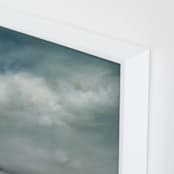 "Whisper in the Snow" - Art Print in teal green by Kelly Money - Frame Close-up