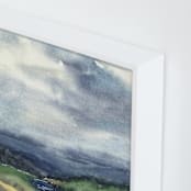 "Cloud Symphony Donegal Ireland" - Art Print in dark sea green by Eva Marion - Frame Close-up