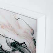 "Ethereal Flow" - Art Print in Ocean Sunset by Melanie Severin - Frame Close-up
