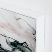 "Ethereal Flow" - Art Print in Ocean Sunset by Melanie Severin - Frame Close-up
