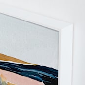 "Sandspit" - Art Print in White by Kayla King - Frame Close-up