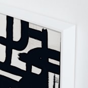 "Black and White Series III" - Art Print in Black and White Villa by Carmen Guedez - Frame Close-up
