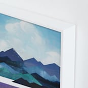 "Mountain Ridges" - Art Print in Mountain Blue by AlisonJerry - Frame Close-up