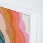 "Rainbow Clouds" - Art Print in Rainbow by Carrie Moradi - Frame Close-up