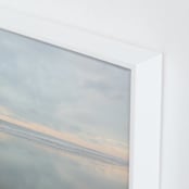 "Hopeful Sky" - Art Print in Sky Grey by Cristina Marie - Frame Close-up