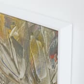 "Flying with My Eyes Closed" - Art Print in Dreamy Fog by Stacy Kron - Frame Close-up