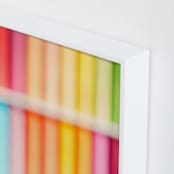 "Melting Popscicles (horizontal)" - Art Print in raspberry by Helen Makadia - Frame Close-up