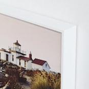 "Seattle Lighthouse" - Art Print in Petal by Hollie Renner Photography - Frame Close-up