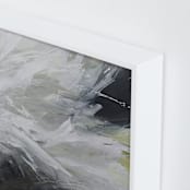 "Landslide" - Art Print in White and Cream Neutrals by Teodora Guererra - Frame Close-up