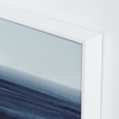 "Beyond the Water" - Art Print in Deep Blue by Little Valley Studio - Frame Close-up