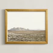 "highland prairie VI" - Art Print in wheat by Kamala Nahas - Framed