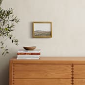 "highland prairie VI" - Art Print in wheat by Kamala Nahas - In a Room
