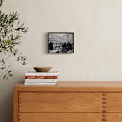 "Cafes of Paris" - Art Print in Black & White by Becca Beers - In a Room