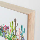 "Cactus Jungle" - Art Print in Jungle Fresh by Holly Royval - Frame Close-up
