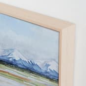 "Enlightened Morning" - Art Print in Deep blue by Laura Morris - Frame Close-up