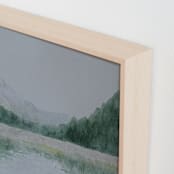 "Evenfall" - Art Print in Emerald Green by Laura Morris - Frame Close-up