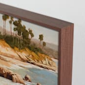 "Sunlit Shores" - Art Print in Golden by Rachel Nelson - Frame Close-up