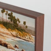 "Sunlit Shores" - Art Print in Golden by Rachel Nelson - Frame Close-up