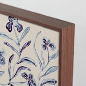 "Midnight Blossoms" - Art Print in Shadowed Lavender by Alisa Galitsyna - Frame Close-up