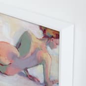 "Sunbather" - Art Print in Lilac by sue prue - Frame Close-up