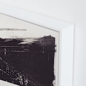 "Modern Lithograph" - Art Print in Black, Brocken White by Marta Crea - Frame Close-up