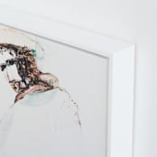 "painting of a man" - Art Print in bark by Ramnik Velji - Frame Close-up