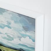 "Breezway" - Art Print in Grey blue by Susannah Bleasby - Frame Close-up