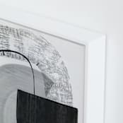 "Lines On Lines" - Art Print in Classic black by Kirsta Benedetti - Frame Close-up