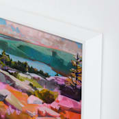 "Look Out" - Art Print in Coral by Jess Franks - Frame Close-up