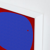 "Organics_5_1_A" - Art Print in Crimson by Alain Castoriano - Frame Close-up