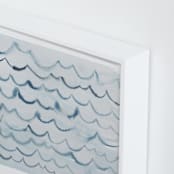"waves" - Art Print in pool blue by Kelly Witmer - Frame Close-up